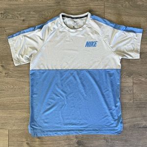 Nike Dri-Fit Light Blue Workout Shirt Large